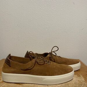 Frye Beacon Brown Suede Leather Low-Top Sneakers Mens Size 13